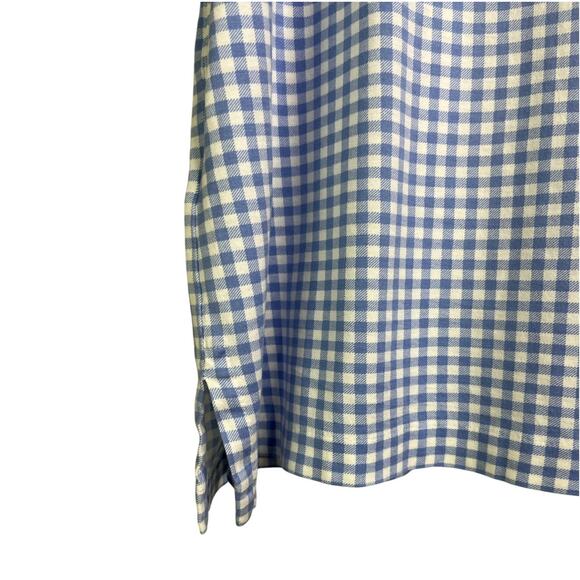 Ralph Lauren Polo Shirt Mens XL Blue Gingham Classic lightweight Stretch - Picture 7 of 12